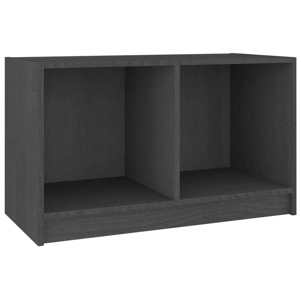 VidaXL Tv-meubel 70x33x42 cm massief grenenhout grijs