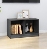 VidaXL Tv-meubel 70x33x42 cm massief grenenhout grijs
