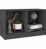 VidaXL Tv-meubel 70x33x42 cm massief grenenhout grijs