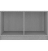 VidaXL Tv-meubel 70x33x42 cm massief grenenhout grijs