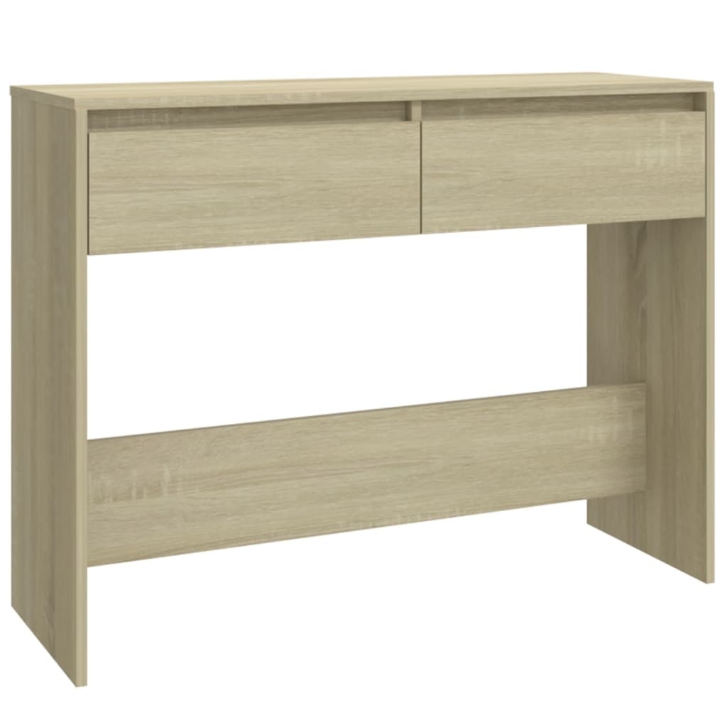 VidaXL Wandtafel 100x35x76,5 spaanplaat sonoma eikenkleurig