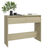 VidaXL Wandtafel 100x35x76,5 spaanplaat sonoma eikenkleurig