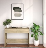 VidaXL Wandtafel 100x35x76,5 spaanplaat sonoma eikenkleurig