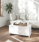 VidaXL Salontafel 90x50x41,5 cm spaanplaat hoogglans wit
