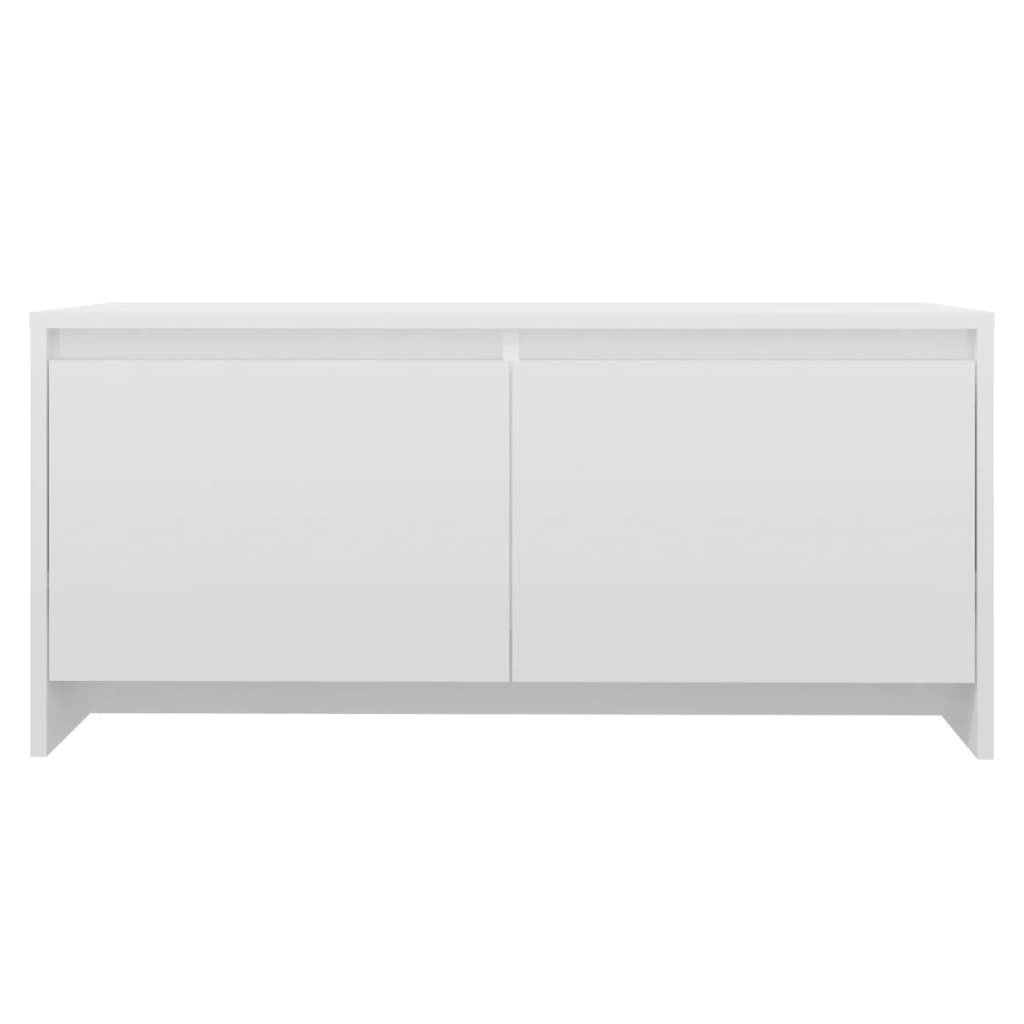 VidaXL Salontafel 90x50x41,5 cm spaanplaat hoogglans wit