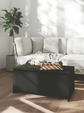 VidaXL Salontafel 90x50x41,5 cm spaanplaat zwart