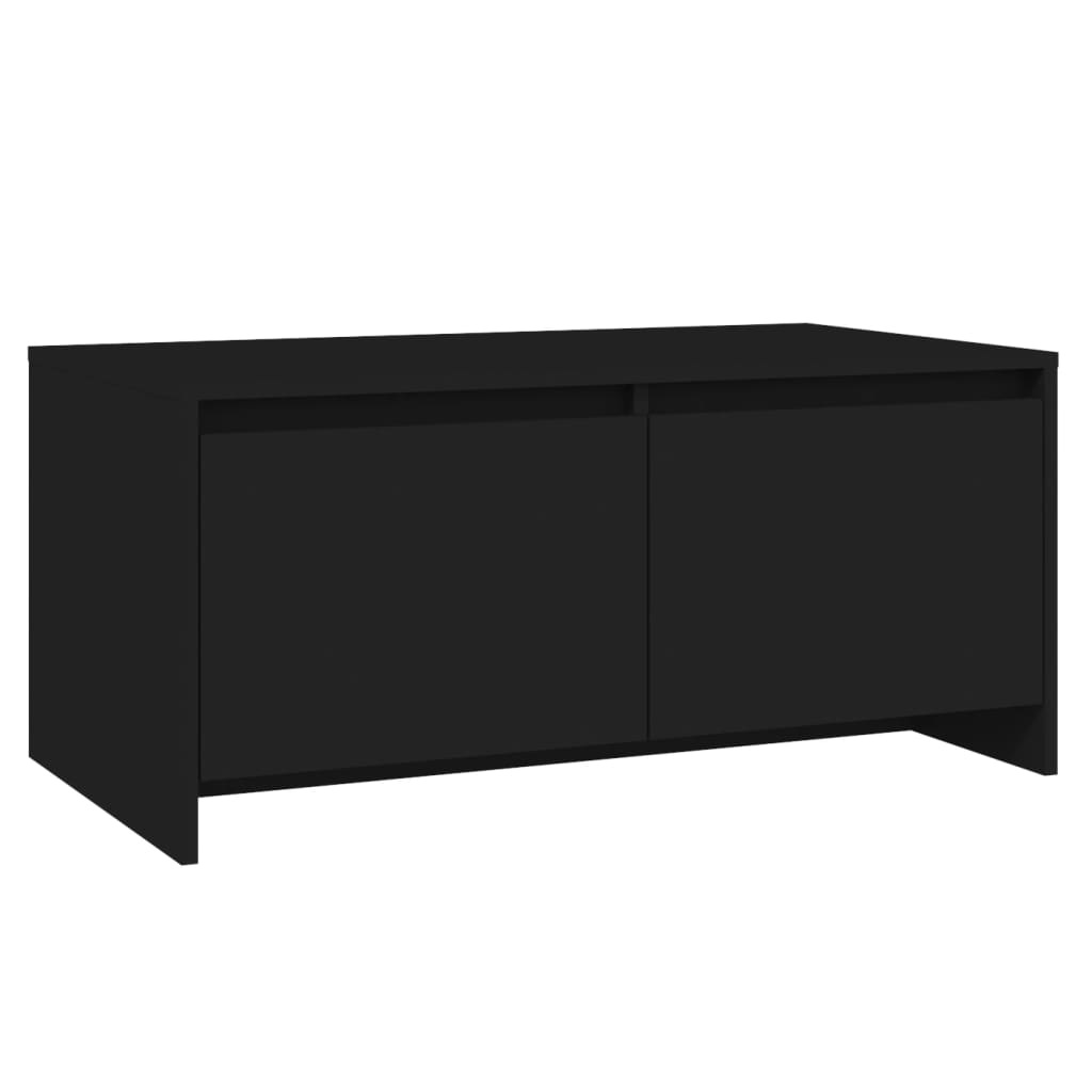 VidaXL Salontafel 90x50x41,5 cm spaanplaat zwart