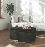 VidaXL Salontafel 90x50x41,5 cm spaanplaat zwart
