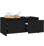 VidaXL Salontafel 90x50x41,5 cm spaanplaat zwart