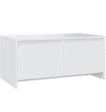 VidaXL Salontafel 90x50x41,5 cm spaanplaat wit