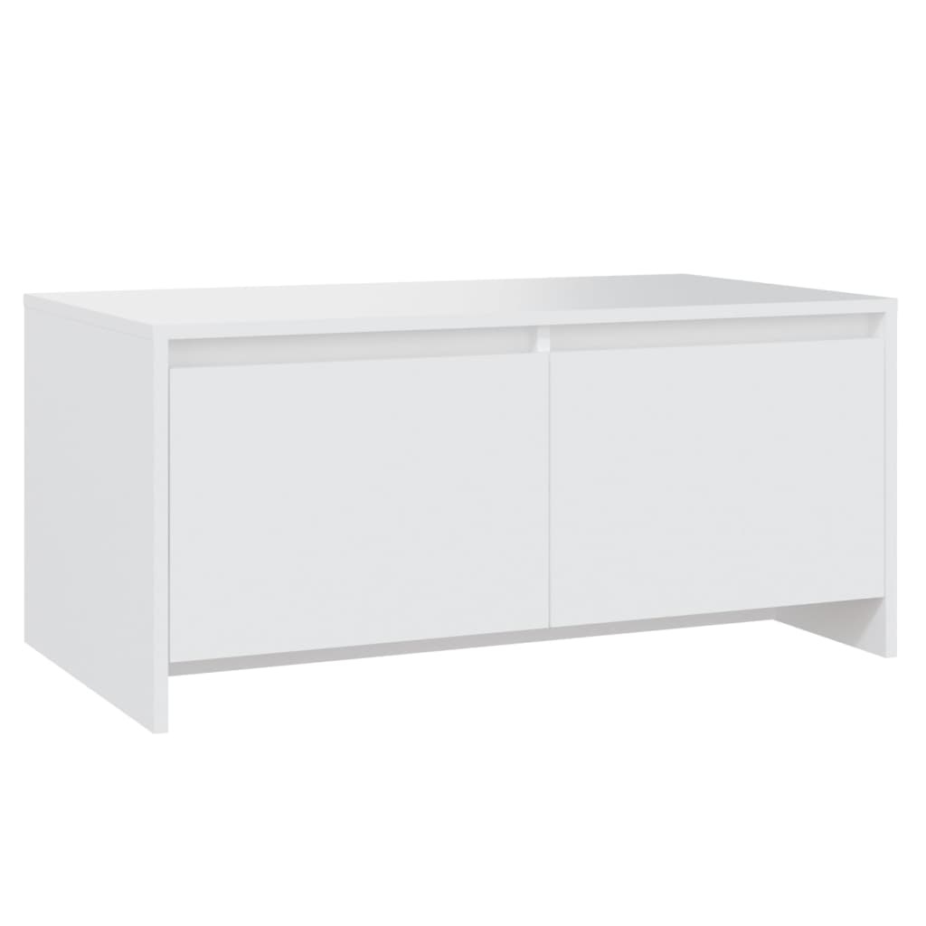 VidaXL Salontafel 90x50x41,5 cm spaanplaat wit