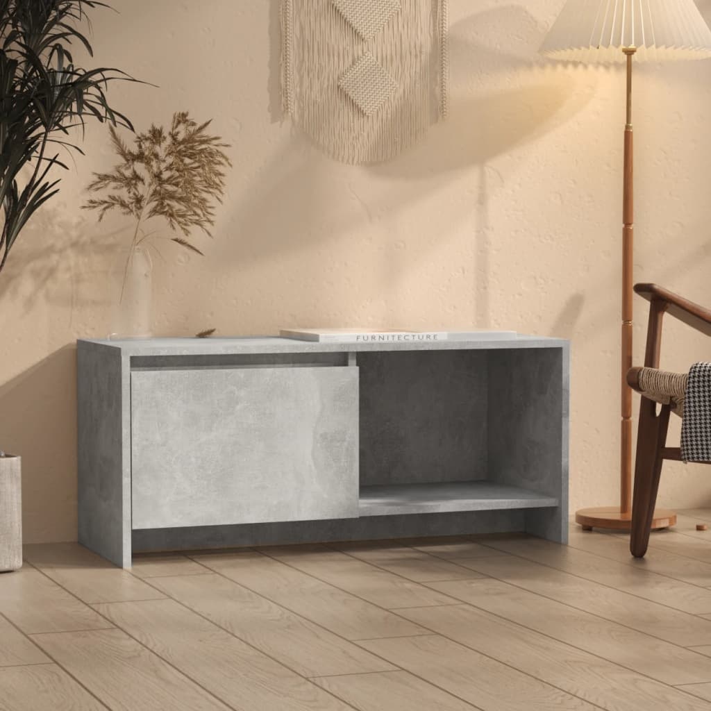 VidaXL Tv-meubel 90x35x40 cm spaanplaat betongrijs