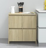 VidaXL Dressoir 70x41x75 cm spaanplaat sonoma eikenkleurig
