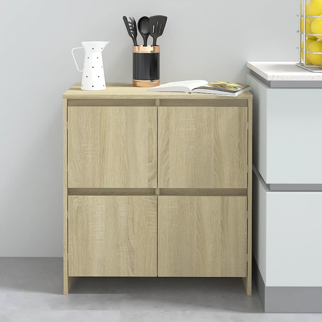 VidaXL Dressoir 70x41x75 cm spaanplaat sonoma eikenkleurig