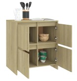 VidaXL Dressoir 70x41x75 cm spaanplaat sonoma eikenkleurig