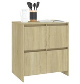 VidaXL Dressoir 70x41x75 cm spaanplaat sonoma eikenkleurig
