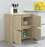 VidaXL Dressoir 70x41x75 cm spaanplaat sonoma eikenkleurig