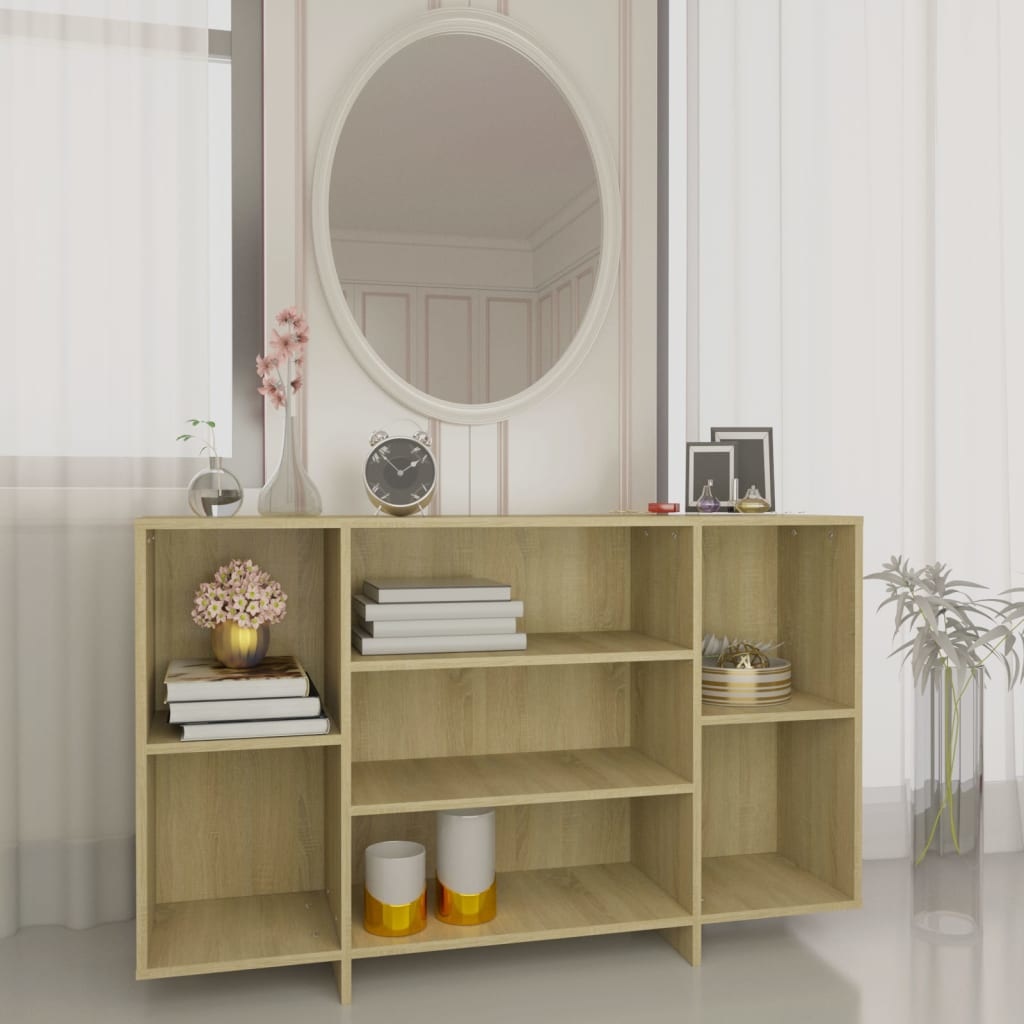 VidaXL Dressoir 120x30x75 cm spaanplaat sonoma eikenkleurig