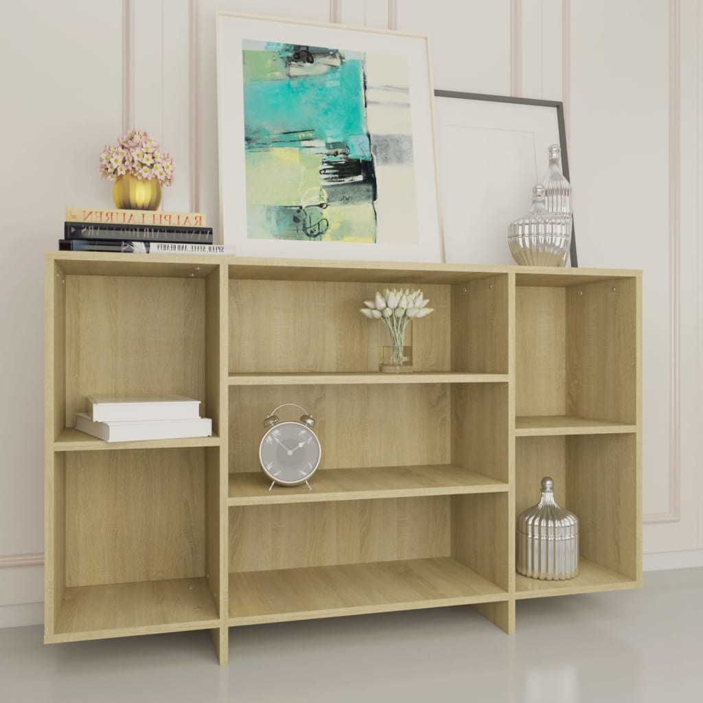 VidaXL Dressoir 120x30x75 cm spaanplaat sonoma eikenkleurig