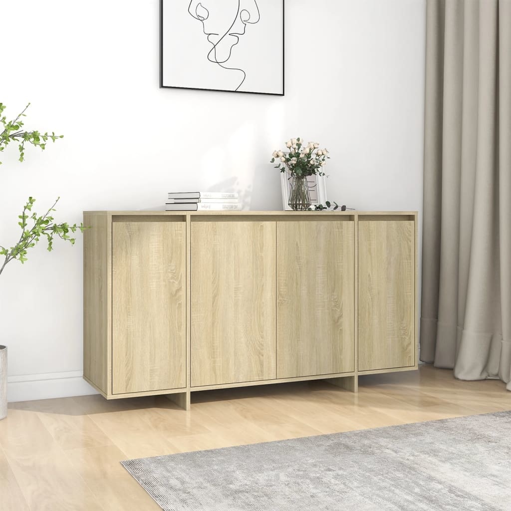 VidaXL Dressoir 135x41x75 cm spaanplaat sonoma eikenkleurig