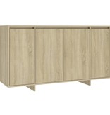 VidaXL Dressoir 135x41x75 cm spaanplaat sonoma eikenkleurig