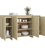 VidaXL Dressoir 135x41x75 cm spaanplaat sonoma eikenkleurig
