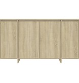 VidaXL Dressoir 135x41x75 cm spaanplaat sonoma eikenkleurig