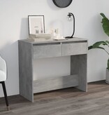 VidaXL Wandtafel 89x41x76,5 cm staal betongrijs