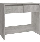 VidaXL Wandtafel 89x41x76,5 cm staal betongrijs
