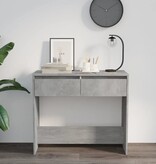 VidaXL Wandtafel 89x41x76,5 cm staal betongrijs