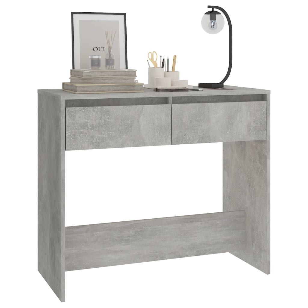 VidaXL Wandtafel 89x41x76,5 cm staal betongrijs