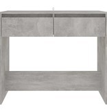 VidaXL Wandtafel 89x41x76,5 cm staal betongrijs