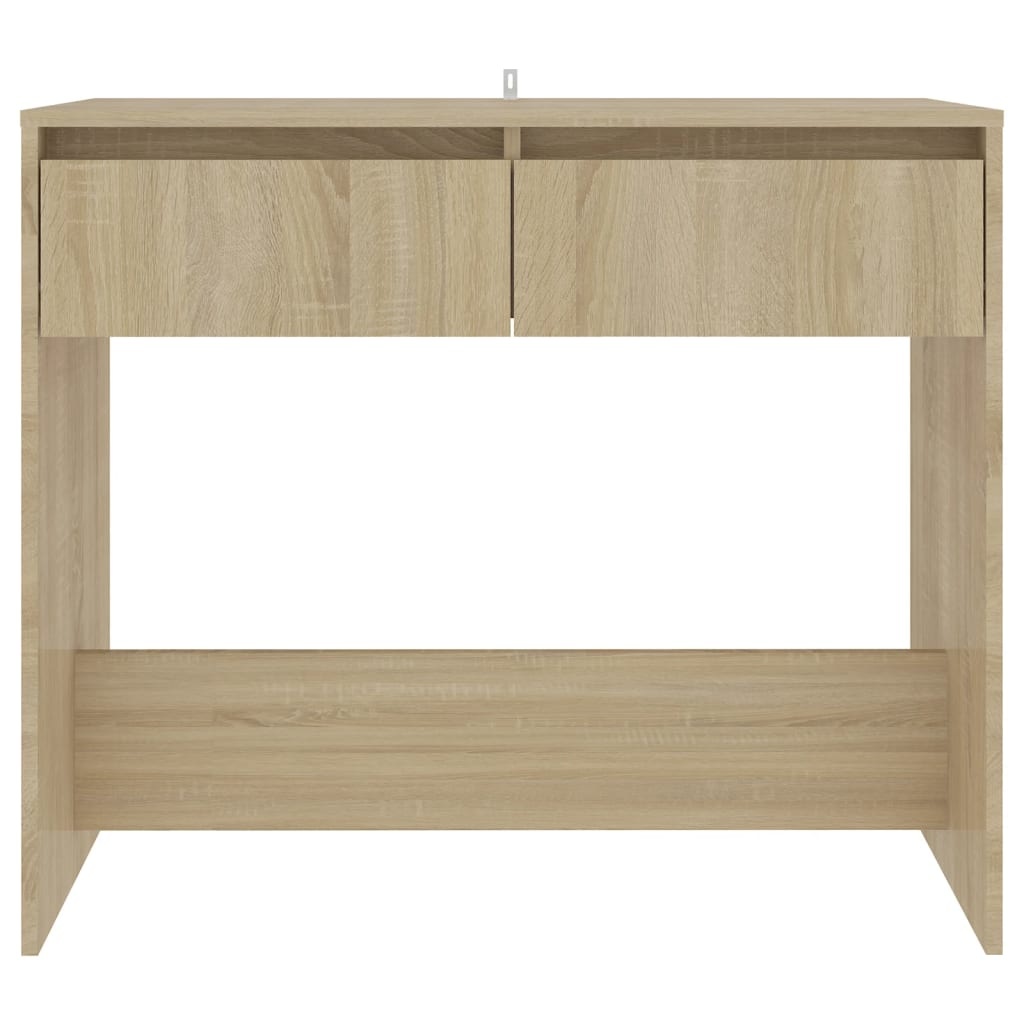 VidaXL Wandtafel 89x41x76,5 cm staal sonoma eikenkleurig