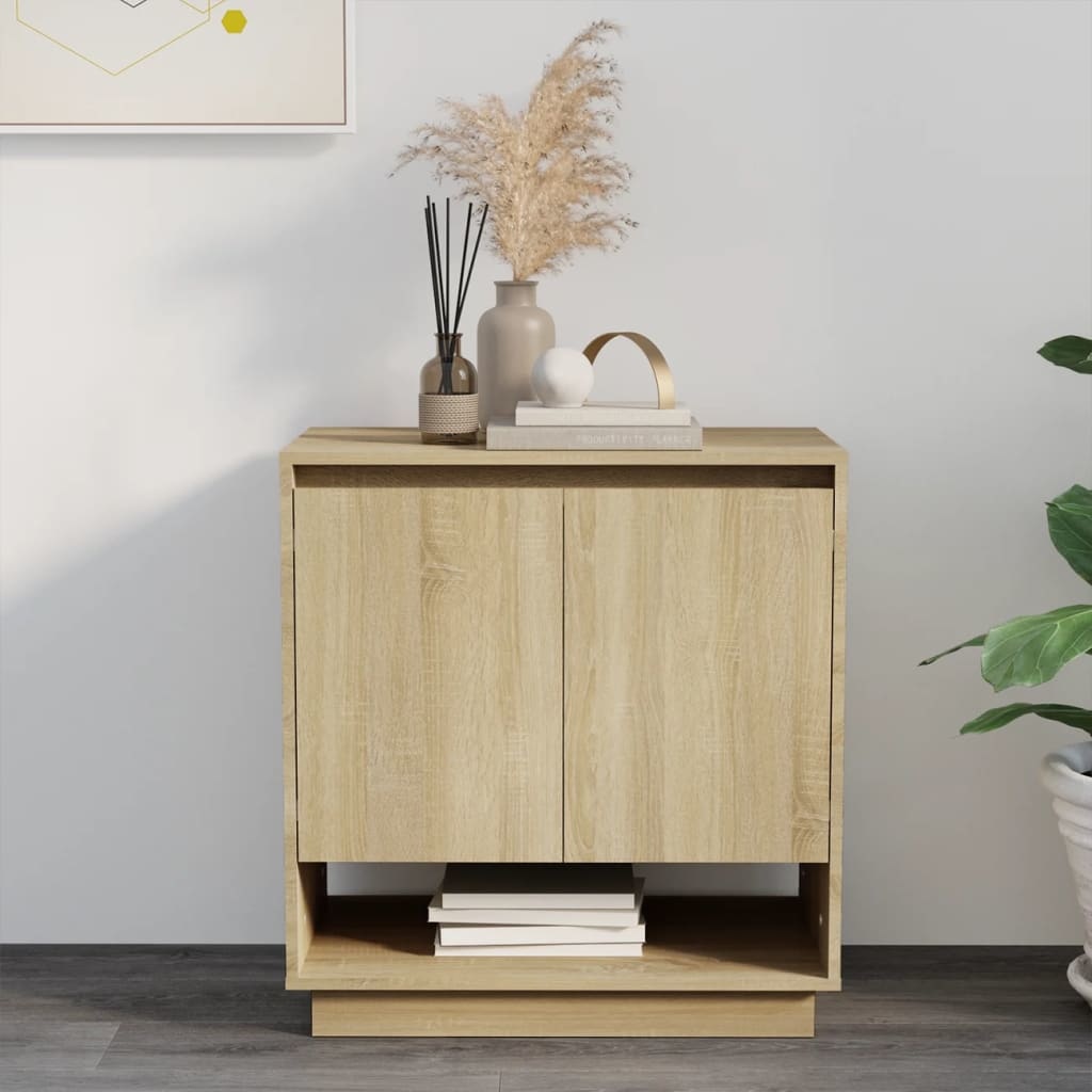 VidaXL Dressoir 70x41x75 cm spaanplaat sonoma eikenkleurig