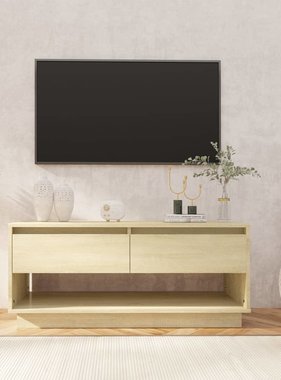 VidaXL Tv-meubel 102x41x44 cm spaanplaat sonoma eikenkleurig