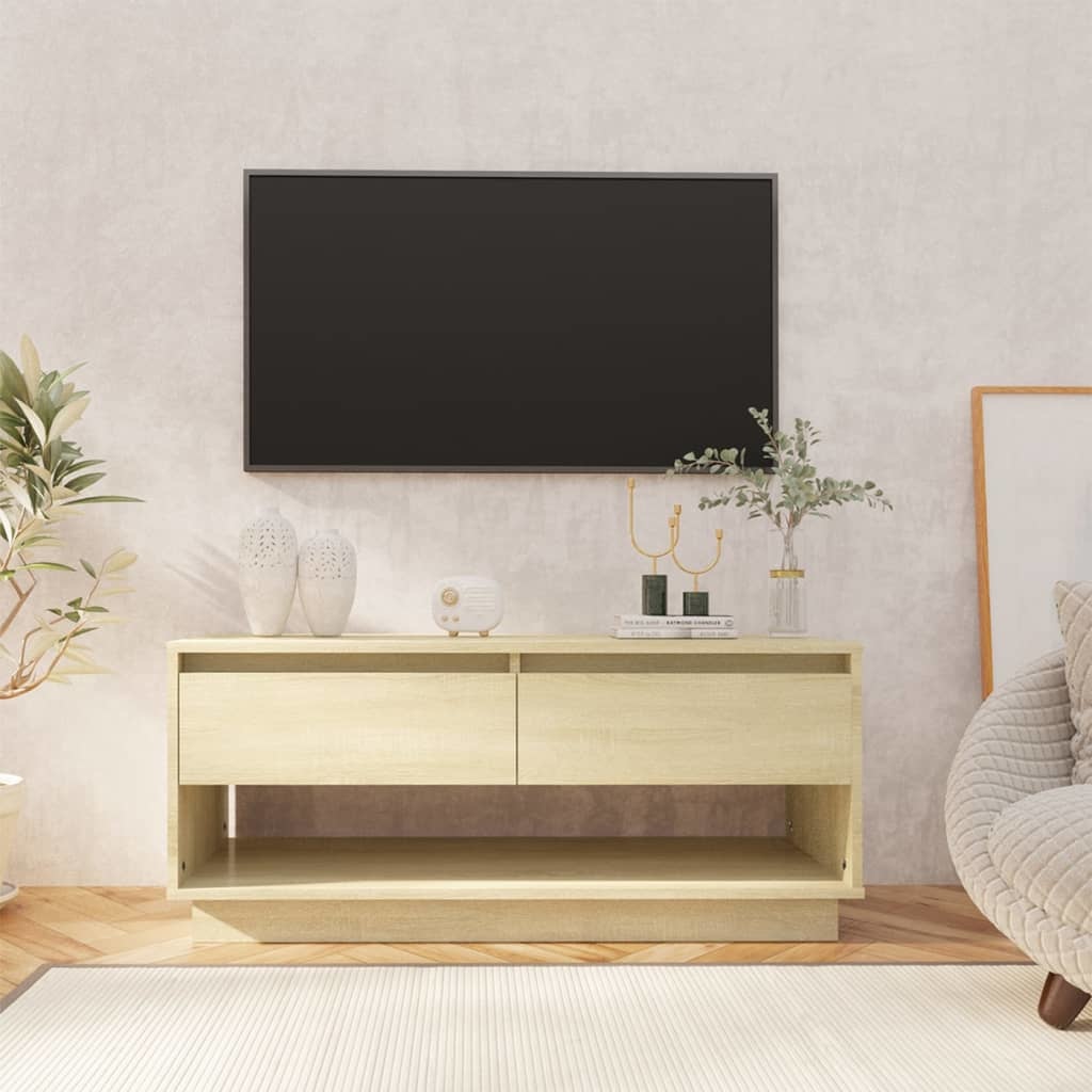 VidaXL Tv-meubel 102x41x44 cm spaanplaat sonoma eikenkleurig