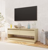 VidaXL Tv-meubel 102x41x44 cm spaanplaat sonoma eikenkleurig
