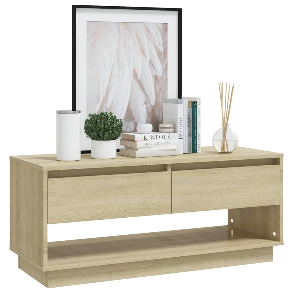 VidaXL Tv-meubel 102x41x44 cm spaanplaat sonoma eikenkleurig