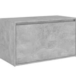 VidaXL Halbank 80x40x45 cm spaanplaat betongrijs