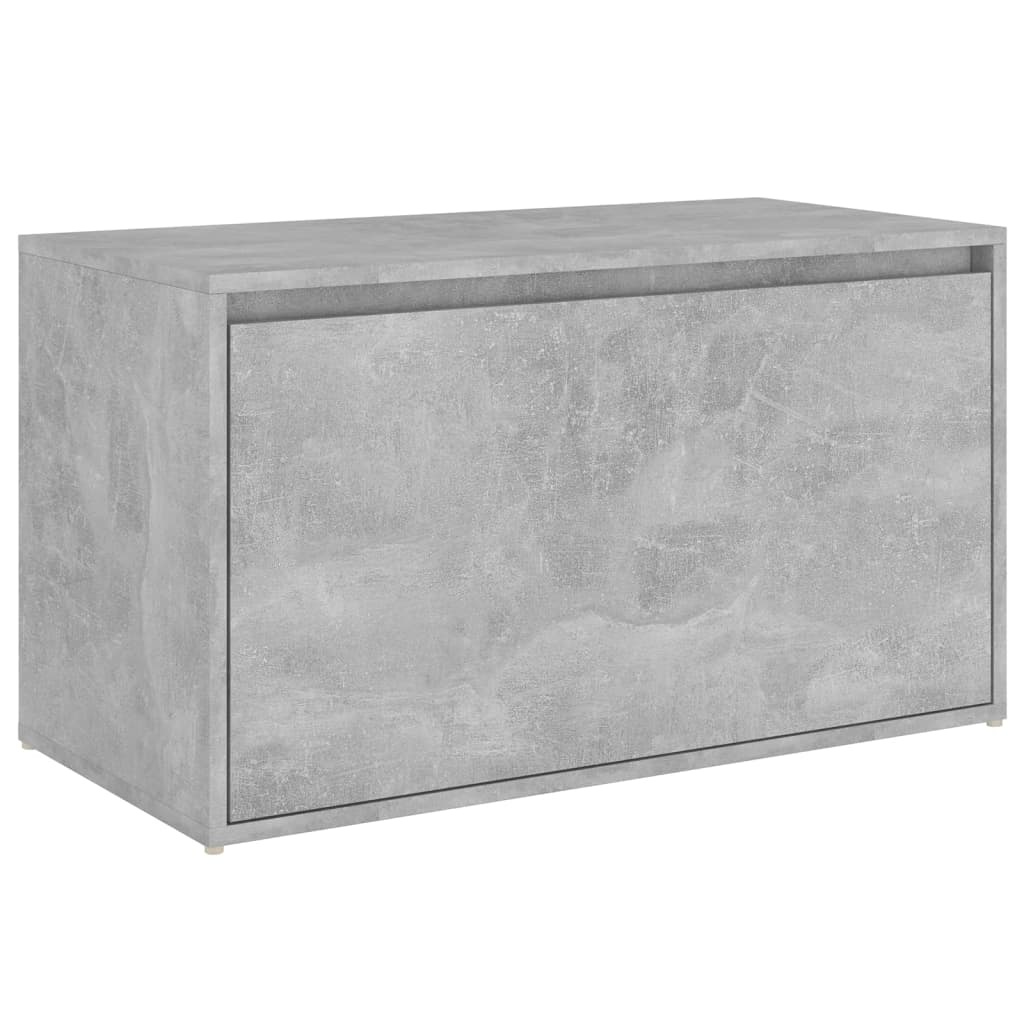 VidaXL Halbank 80x40x45 cm spaanplaat betongrijs