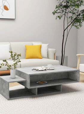 VidaXL Salontafel 105x55x32 cm spaanplaat betongrijs