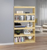 vidaXL Boekenkast/kamerscherm 100x30x167,5 cm massief grenenhout