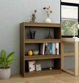 vidaXL Boekenkast/kamerscherm 100x30x103 cm grenenhout honingbruin