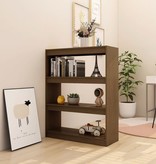 VidaXL Boekenkast/kamerscherm 100x30x103 cm grenenhout honingbruin