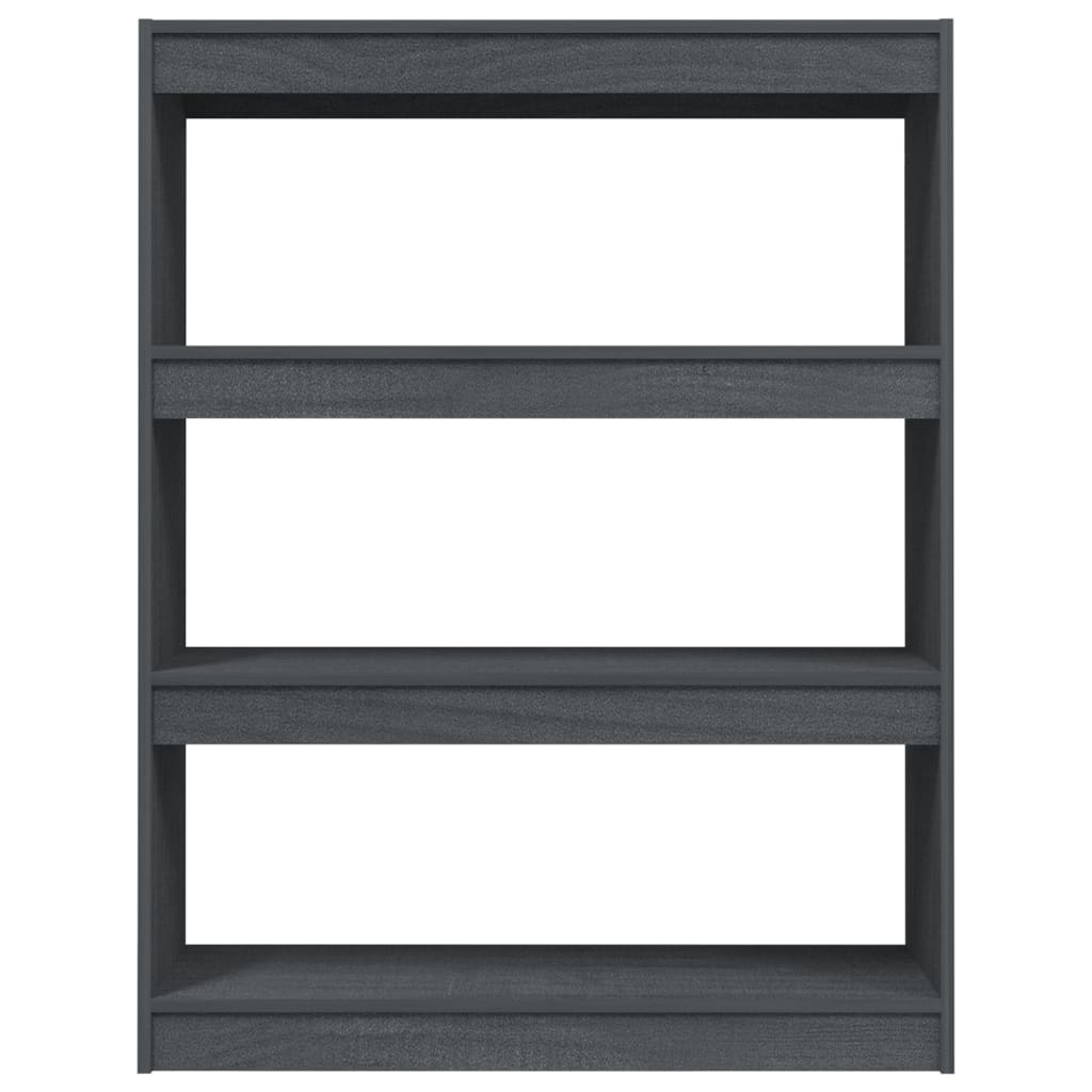 VidaXL Boekenkast/kamerscherm 100x30x103 cm massief grenenhout grijs