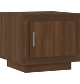VidaXL Salontafel 51x50x45 cm bewerkt hout bruineikenkleurig