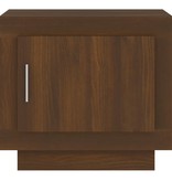 VidaXL Salontafel 51x50x45 cm bewerkt hout bruineikenkleurig