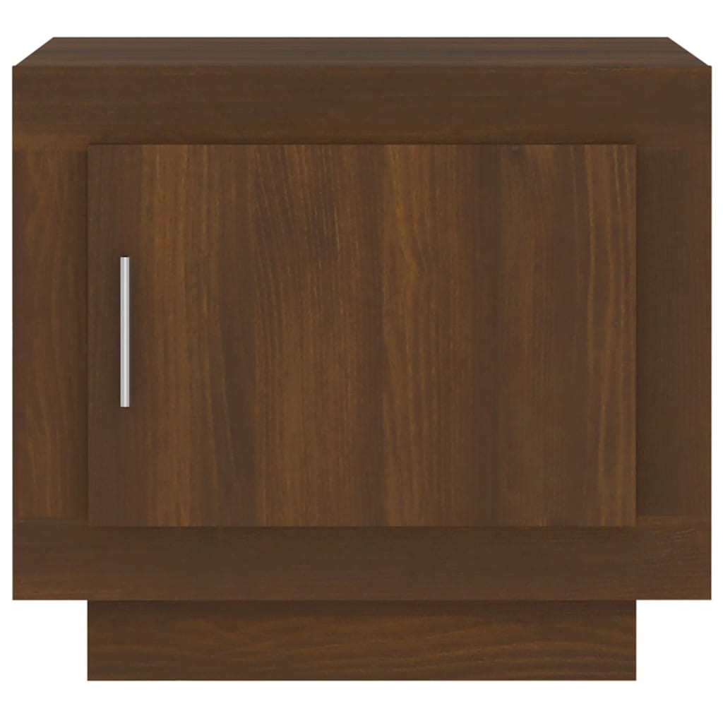 VidaXL Salontafel 51x50x45 cm bewerkt hout bruineikenkleurig