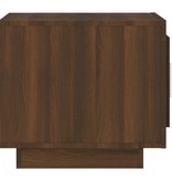 VidaXL Salontafel 51x50x45 cm bewerkt hout bruineikenkleurig