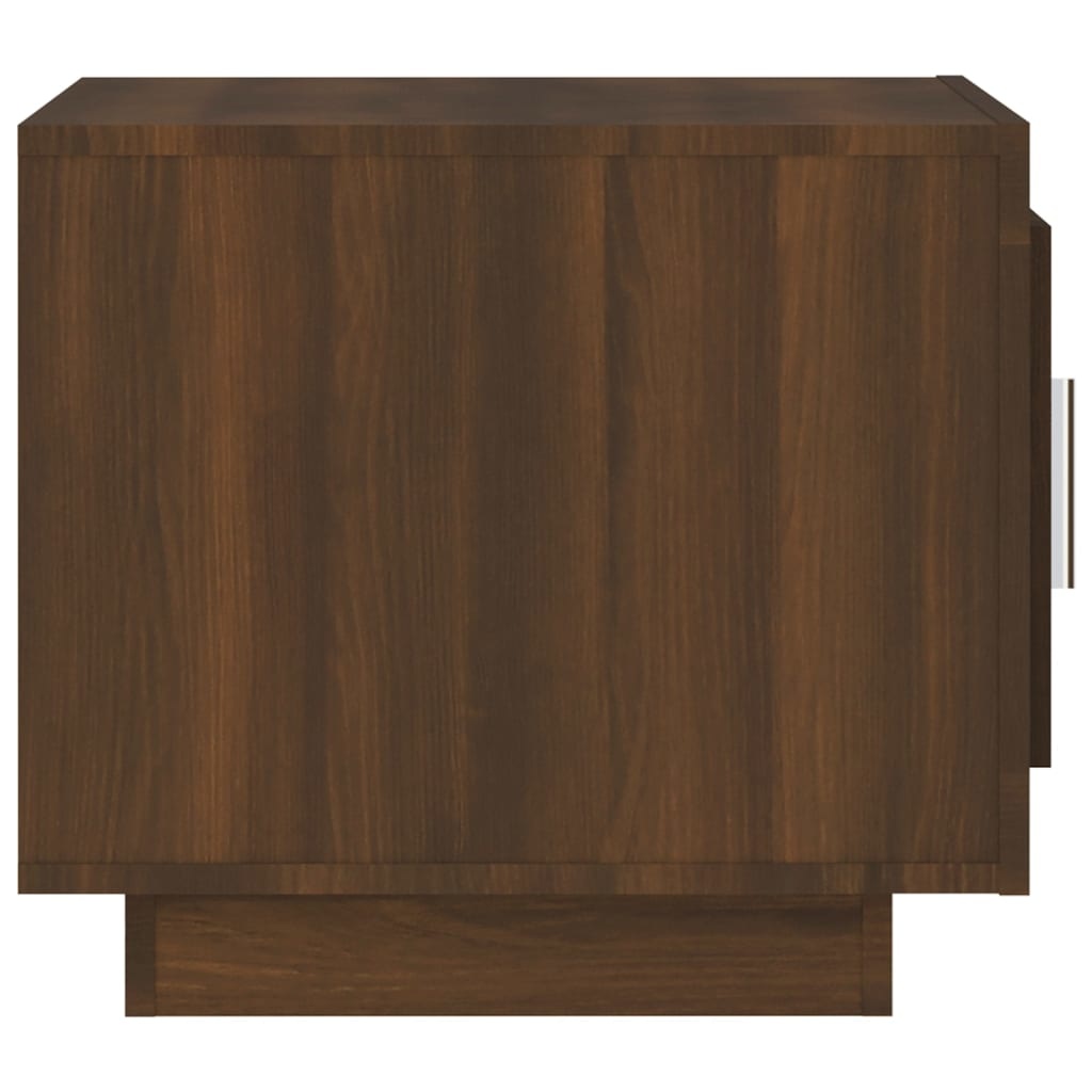 VidaXL Salontafel 51x50x45 cm bewerkt hout bruineikenkleurig